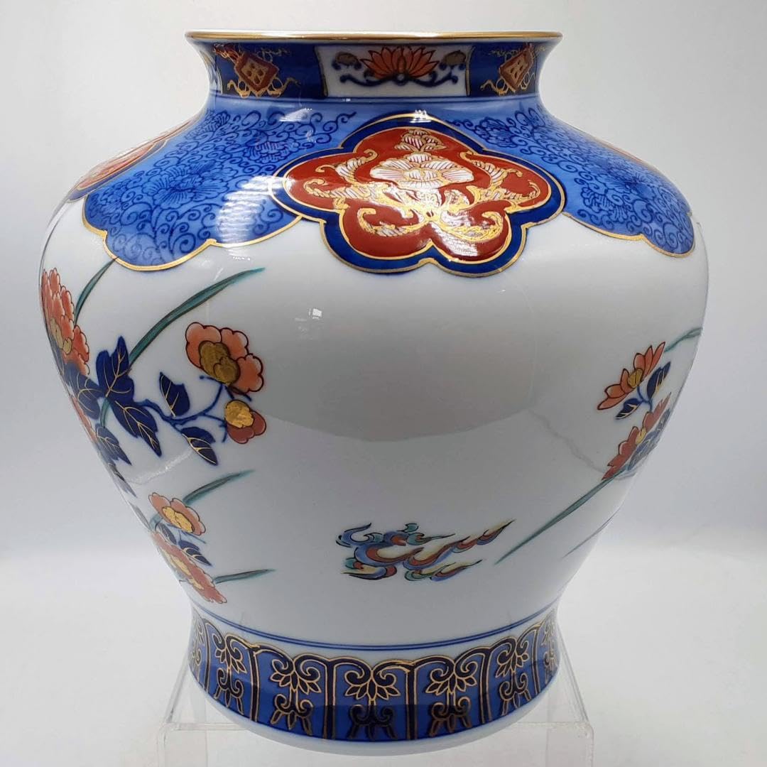 Amazon.co.jp: 有田焼 錦 花瓶 24cm 哲山作 共箱 : ホーム＆キッチン